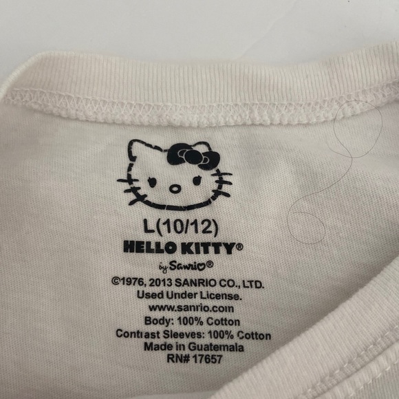 Hello Kitty Authentic Merry Christmas Kids Polo Size 10/12 100% Cotton - Picture 4 of 5